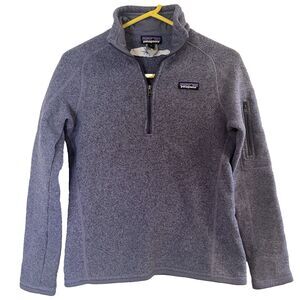 Patagonia Better Sweater 1/4 Zip Fleece Jacket Lupine Company Logo Women's Small